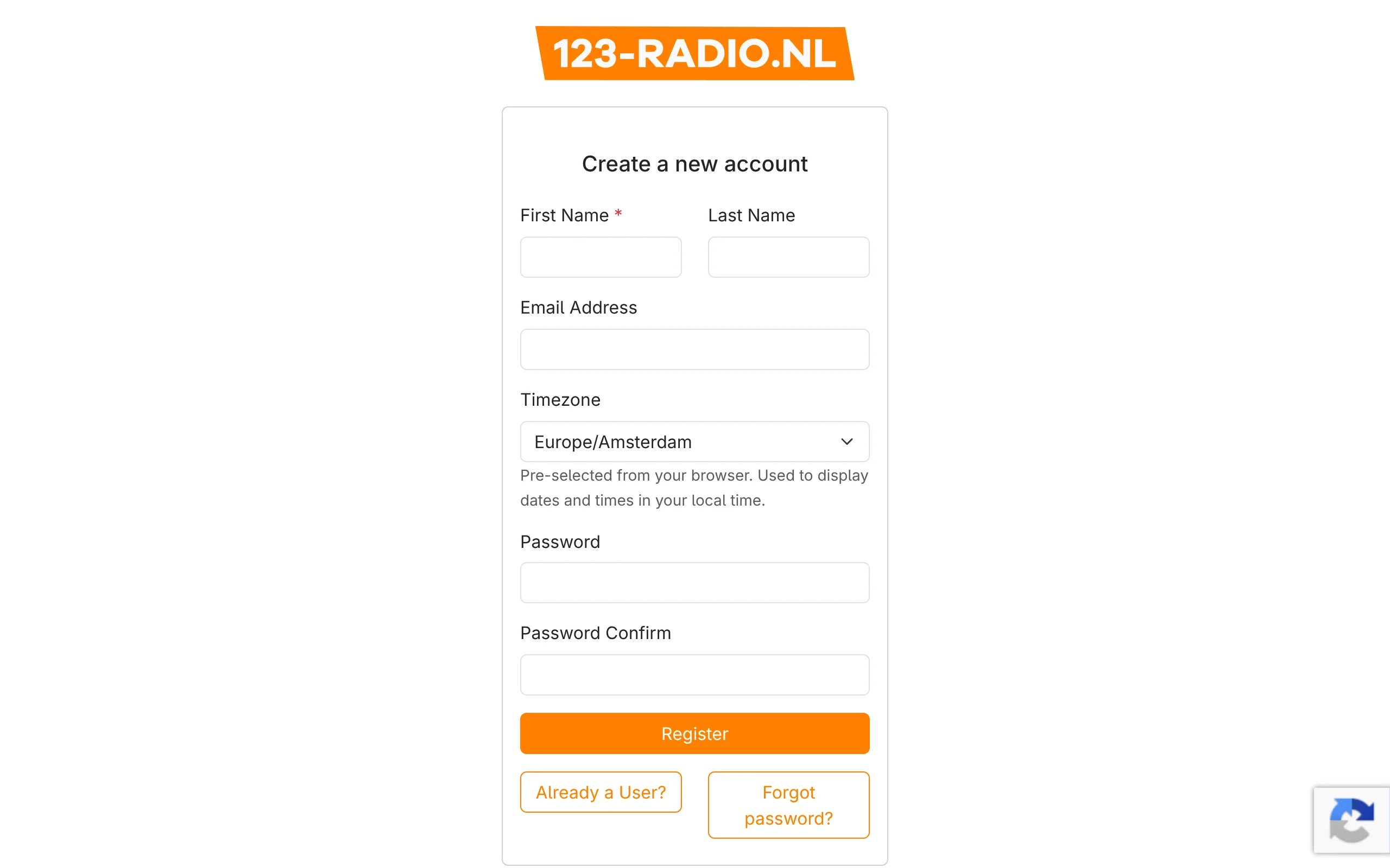 Maak je account aan